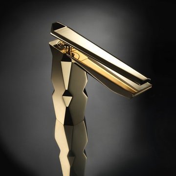 Ikon bathroom faucet. Gold