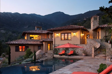 Example of a pool design in Santa Barbara