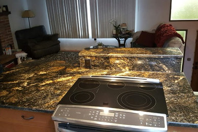 Saturnia Gold Granite Kitchen Countertops