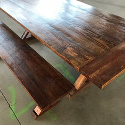 Rustic Farmhouse Dining Room Table - Dining Tables