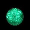 6" LED Lighted Green Crystal Sphere Outdoor Christmas Decoration
