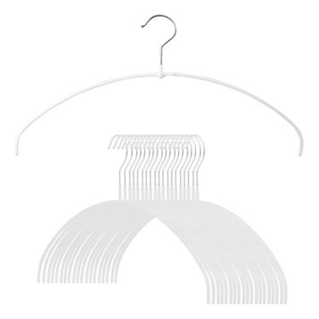 Euro Ultra Thin Shirt Hangers, Set of 20, White