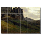 Picture-Tiles.com - Jean Corot Historical Painting Ceramic Tile Mural #56, 72"x48" - Mural Title: Marino Large Buildings On The Rocks