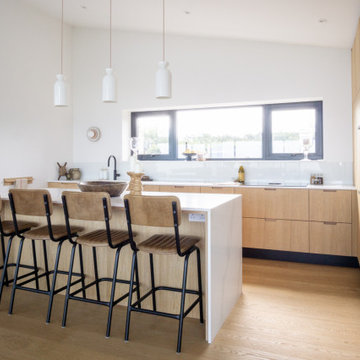 Japandi Style Oak Handmade Kitchen
