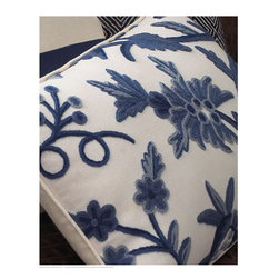 Crewel Decorative Pillow - Home Decor