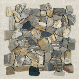 NUSA - Petrified Wood | 12" x 12" Mosaic - Mosaic Tile