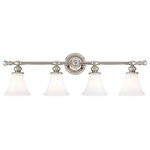 Hudson Valley Lighting - Hudson Valley Lighting 4504-PN Weston Collection - Four Light Bath Vanity - Designs of distinction and manufacturing of the hiWeston Collection Fo Polished Nickel *UL Approved: YES Energy Star Qualified: n/a ADA Certified: n/a  *Number of Lights: Lamp: 4-*Wattage:100w A19 Medium Base bulb(s) *Bulb Included:No *Bulb Type:A19 Medium Base *Finish Type:Polished Nickel