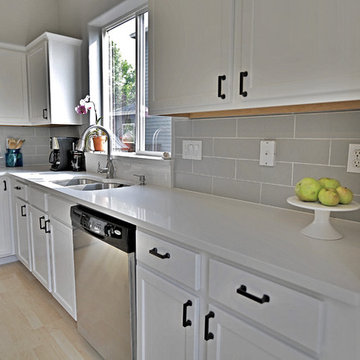 3cm QNext Quartz Taj White and Viscon White