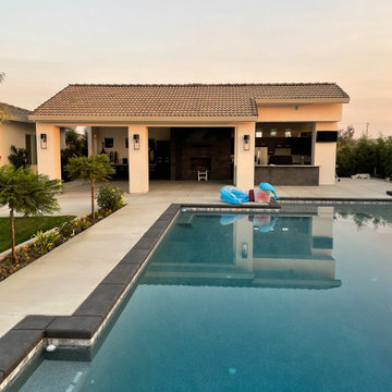 Newly built pool house at the Wilson Pool.. Built by Jays Construction