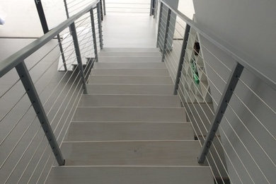 Inspiration for a modern staircase remodel in Miami
