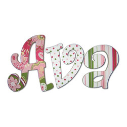 Paisley & Polka Dot Letters - Wall Letters