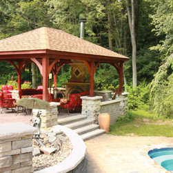 Traditional Wood Pavilion - Outdoor Structures