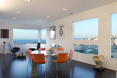 Modern dining room in San Francisco.