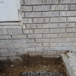 Foundation repair. sinking footer, Cracking brick - Products