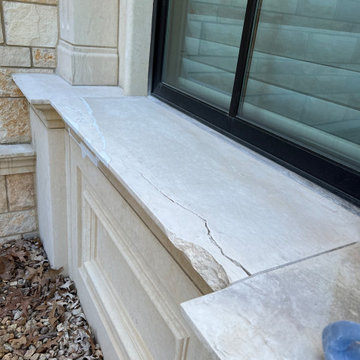Texas Crème Limestone Sill Repair