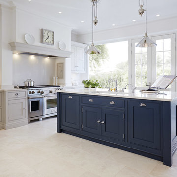 Luxury Blue Painted Kitchen