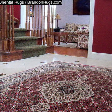 Oriental Rug from Brandon Oriental Rugs for entry hall of Doylestown, PA home