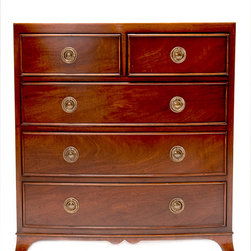 Child Size Bow Front Mahogany Chest - Accent Chests And Cabinets