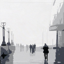 Misty Morning Commute - SOLD - Paintings