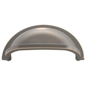 3 In. Williamsburg Oil-Rubbed Bronze Cup Cabinet Pull, BPP3055-OBH