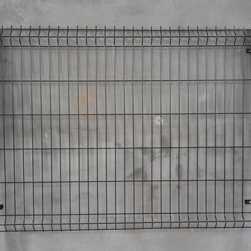 Alberta High Rise Apartment Patio - Wire Mesh Fence