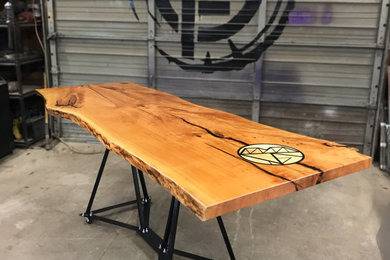 Live Edge Wood Cherry Conference Table