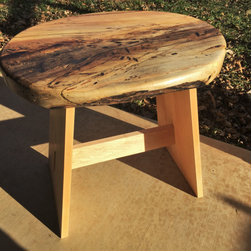 Spalted Maple and Hard Maple Stool - Folding Chairs And Stools