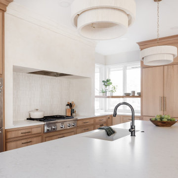 A Nature-Inspired Kitchen & Living Room with Natural Quarter-Sawn White Oak