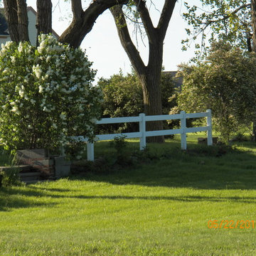 White Vinyl 2 Rail Fence New Haven Michigan