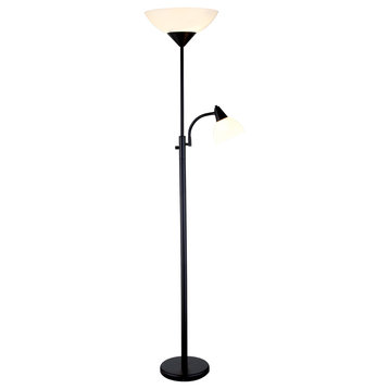 Piedmont Combo Floor Lamp, Black