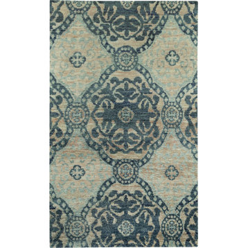Capel Round About Ring Leader Rug 5'x8' Blueberry Rug