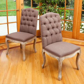 Traditional Living Space Featuring Elegant French Design Dining Chairs