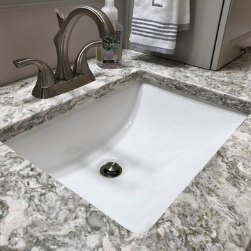 Beautiful Bathroom Remodel-Koch Bristol Painted Oyster Cambria Berwyn Quartz