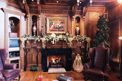 Living room - victorian living room idea in Dallas