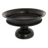 Large 12" Bronze Metal Centerpiece Bowl | Footed Fruit Decorative Pedestal