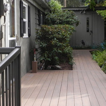 Entry Deck Built Around the Garden