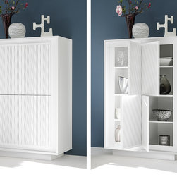 Highboard SKY Serigraphy Stripes by LC Mobili - $815.00 - Buffets And Sideboards