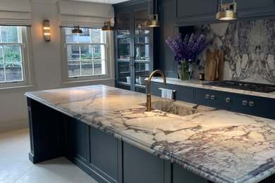 This is an example of a contemporary kitchen in London.