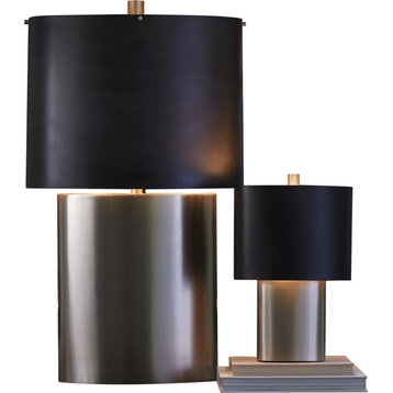 Nordic Table Lamp - Antique Nickel, Graphite, Brass, Stainless Steel, and Mild S