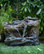 39" Tall Outdoor 4-Tier Rainforest Waterfall Fountain with LED Lights