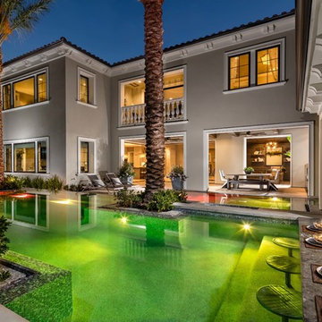 Custom Toll Brother Model Home Pools