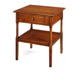 No. 32 Side Table, Cherry, Pearwood Finish - Side Tables And End Tables