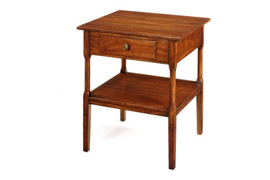 No. 32 Side Table, Cherry, Pearwood Finish
