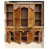 Ontario Rustic Solid Wood Hand Carved Large Dining Room Hutch