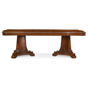 Old World Double Pedestal Dining Table