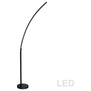 1-Light Floor Lamp in Matte Black