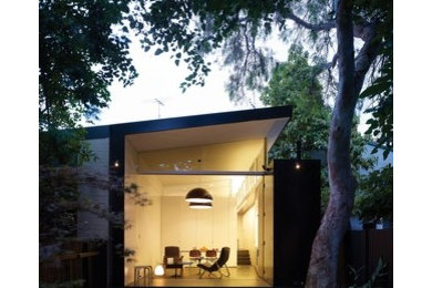 This is an example of a small contemporary one-storey exterior in Sydney.