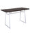 Lumisource Geo Counter Table, White Metal and Espresso Wood