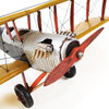 Yellow Curtis Jenny Plane 1:18 Collectible Metal scale model Airplane