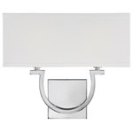 Savoy House - Savoy House 9-998-2-109 2 Light Wall Sconce-12 inches tall by 14 inches wide - With the casual charm of an elongated horseshoe sh2 Light Wall Sconce- Matte Black White LiUL: Suitable for damp locations Energy Star Qualified: n/a ADA Certified: n/a  *Number of Lights: 2-*Wattage:60w Incandescent bulb(s) *Bulb Included:No *Bulb Type:Incandescent *Finish Type:Classic Bronze